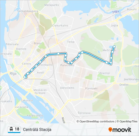 18 Cable Car Line Map