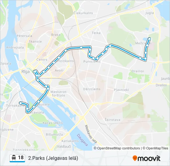 18 Cable Car Line Map