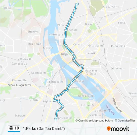 19 Cable Car Line Map