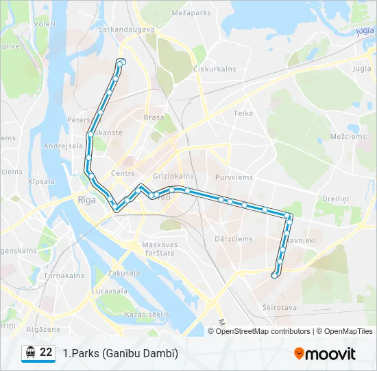 22 Cable Car Line Map