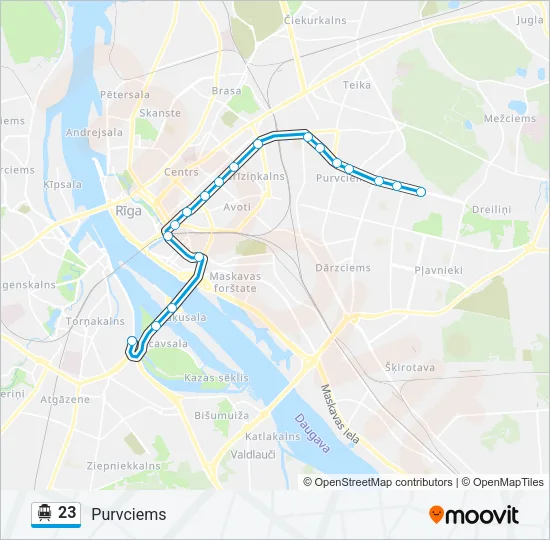 23 Cable Car Line Map