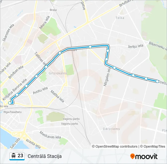 23 Cable Car Line Map