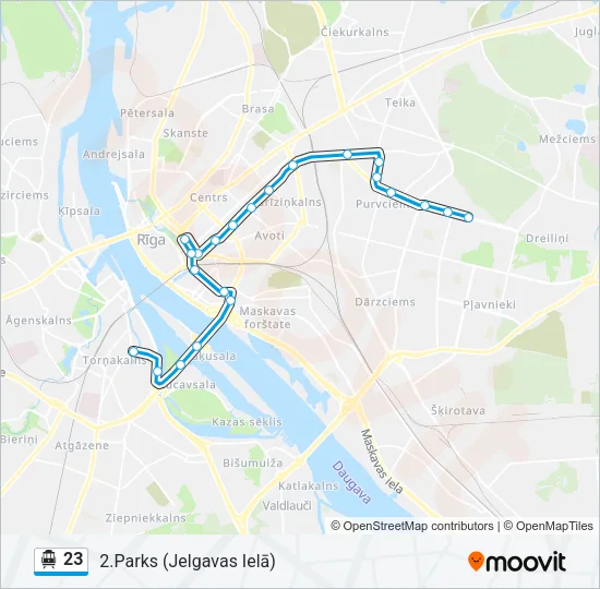 23 Cable Car Line Map