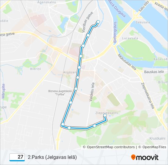 27 cable car Line Map