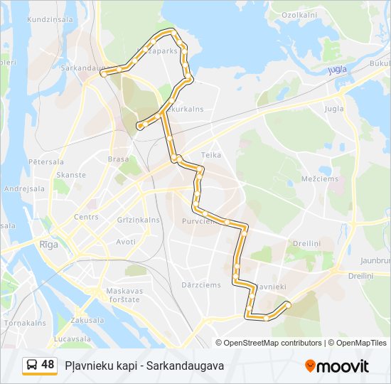 48 bus Line Map