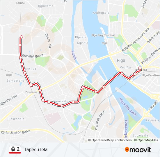 2 light rail Line Map