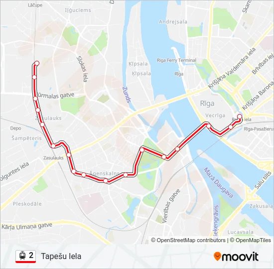 2 Light Rail Line Map