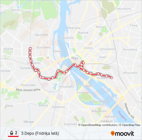 2 light rail Line Map