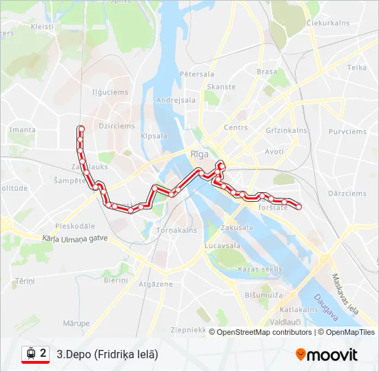 2 Light Rail Line Map