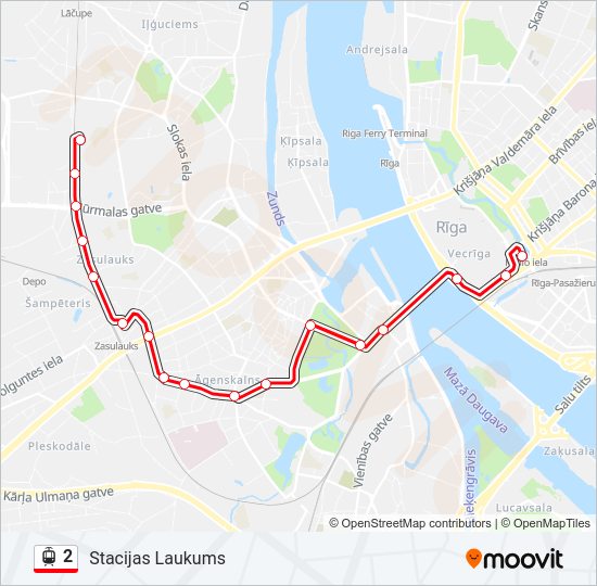 2 Light Rail Line Map