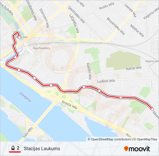 2 Light Rail Line Map