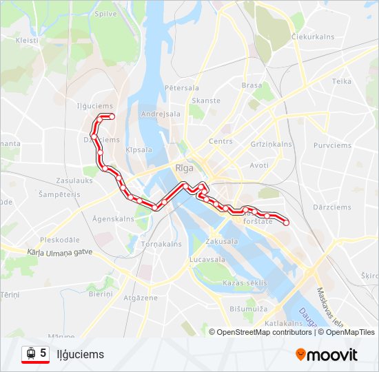 5 Light Rail Line Map