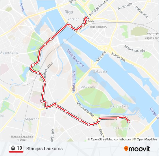 10 Light Rail Line Map