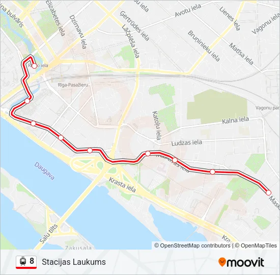 8 Light Rail Line Map
