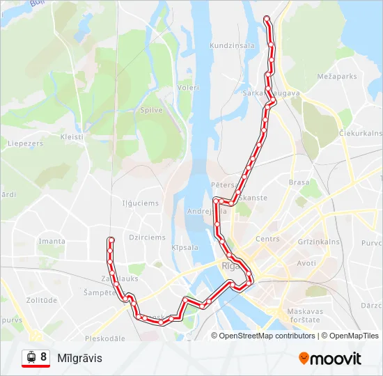 8 Light Rail Line Map