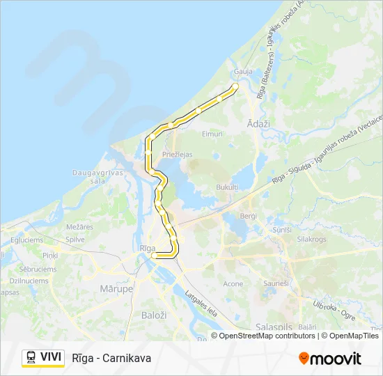 VIVI Train Line Map