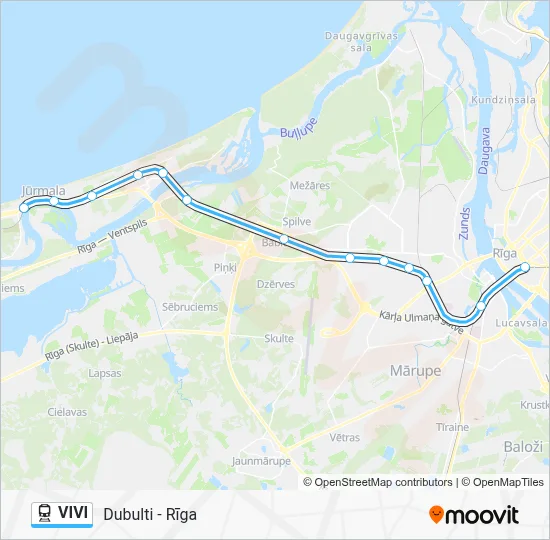VIVI Train Line Map