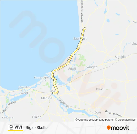VIVI Train Line Map