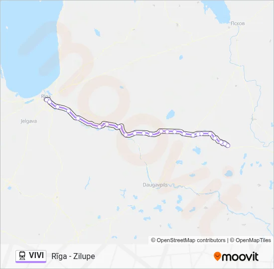 VIVI Train Line Map