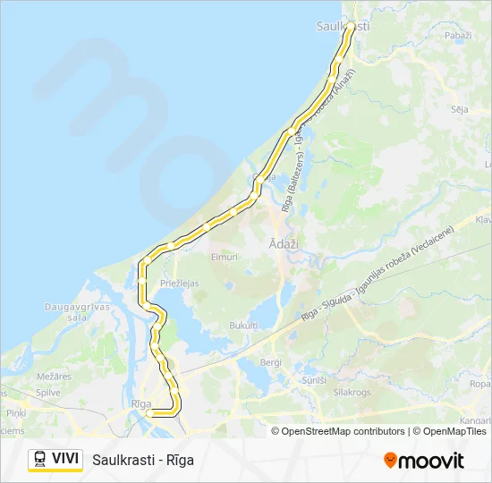 VIVI Train Line Map