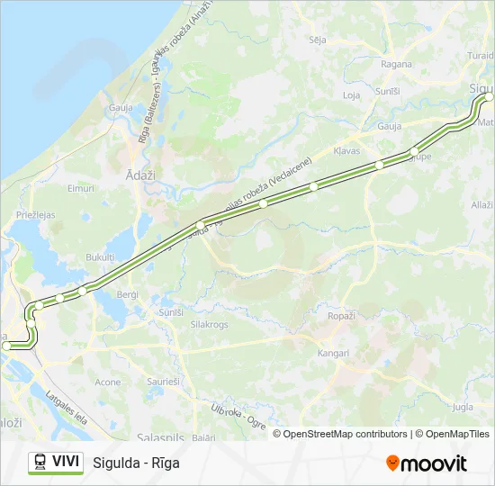 VIVI Train Line Map