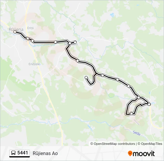 Автобус 5441: карта маршрута
