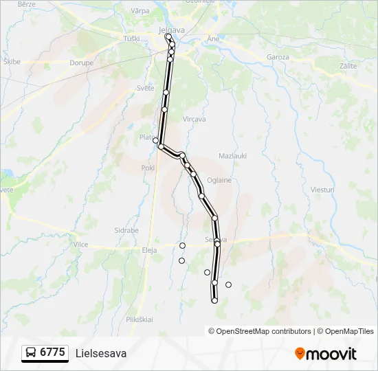 6775 Bus Line Map
