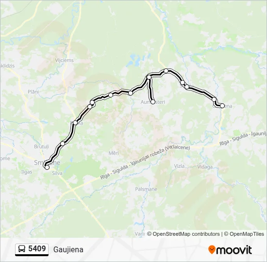 5409 Bus Line Map