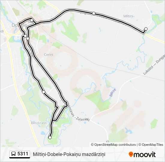 5311 Bus Line Map