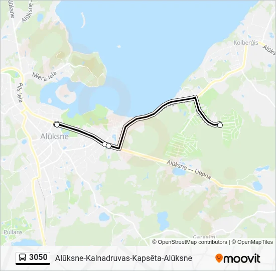 3050 Bus Line Map