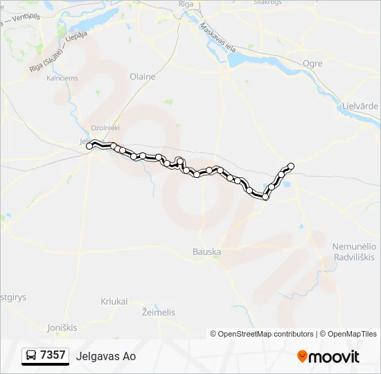 Автобус 7357: карта маршрута