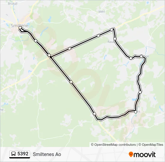 Автобус 5392: карта маршрута