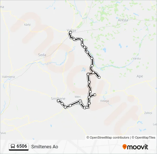 Автобус 6506: карта маршрута