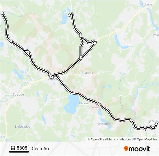 Автобус 5605: карта маршрута