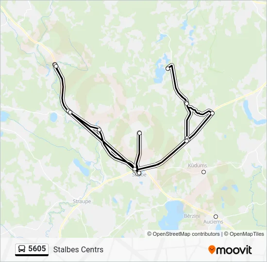 Автобус 5605: карта маршрута