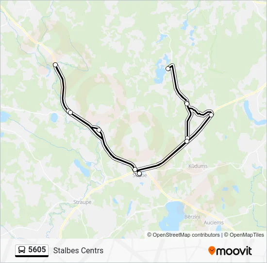 Автобус 5605: карта маршрута
