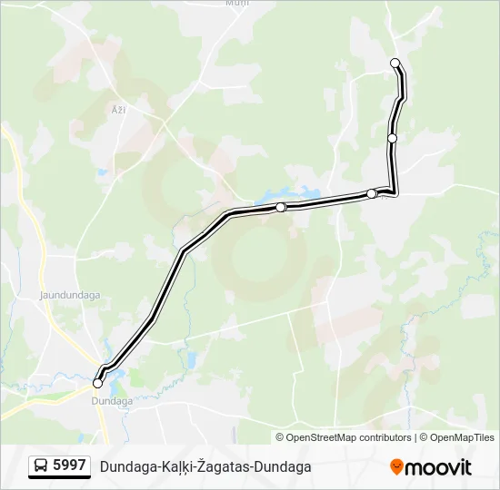 Автобус 5997: карта маршрута