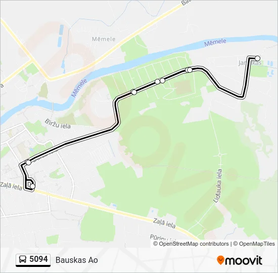 Автобус 5094: карта маршрута