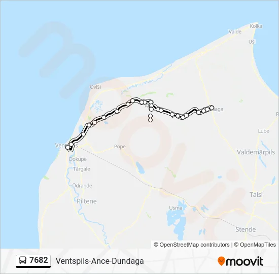 Автобус 7682: карта маршрута
