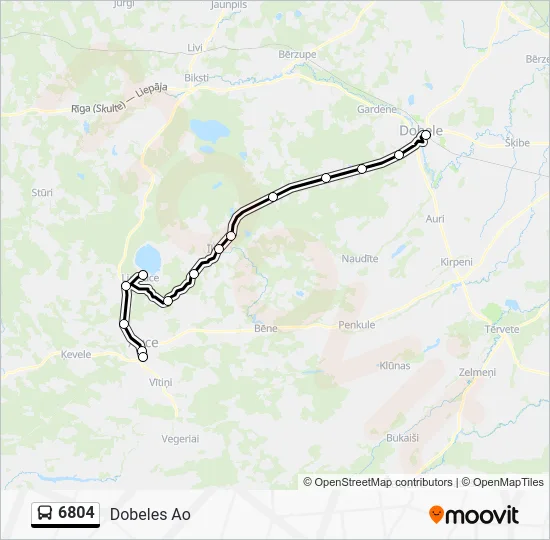 Автобус 6804: карта маршрута