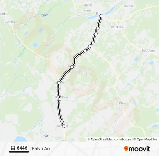 Автобус 6446: карта маршрута