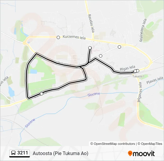 Автобус 3211: карта маршрута