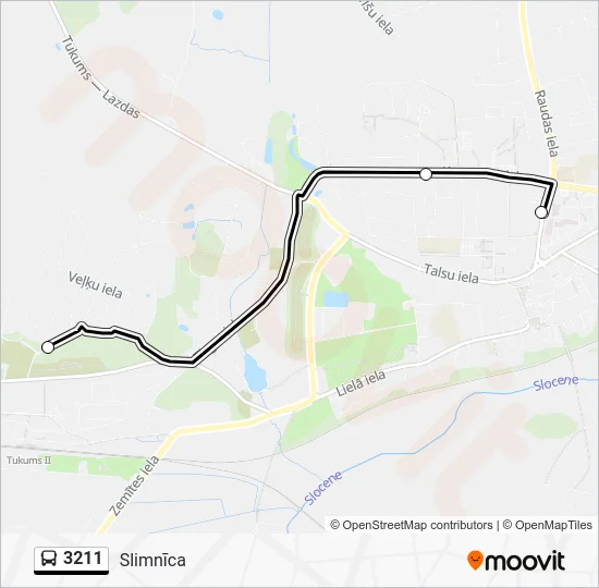 Автобус 3211: карта маршрута