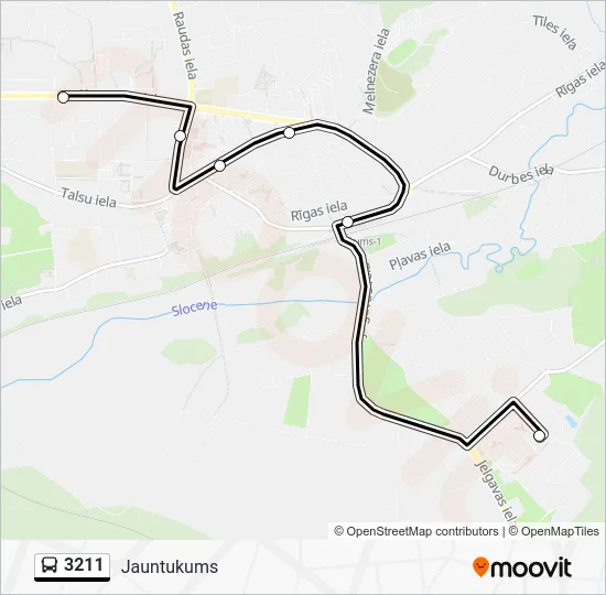Автобус 3211: карта маршрута