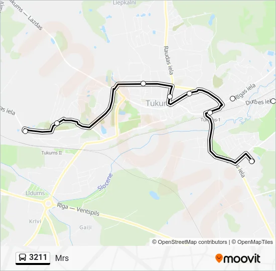 Автобус 3211: карта маршрута