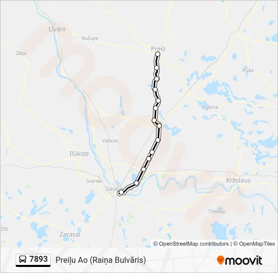 7893 Bus Line Map