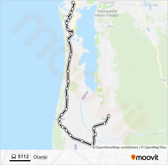 Автобус 5112: карта маршрута