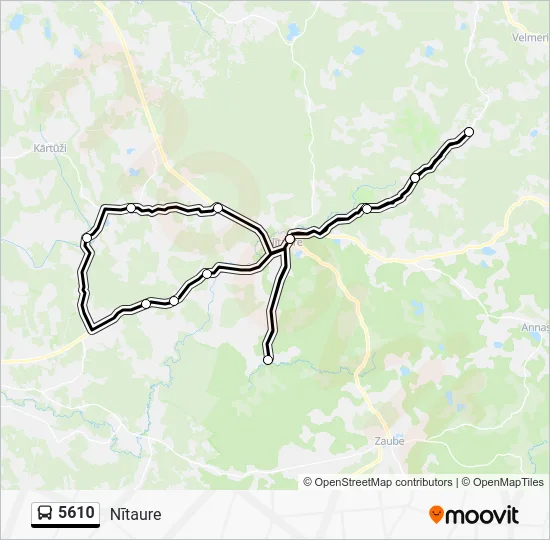 Автобус 5610: карта маршрута