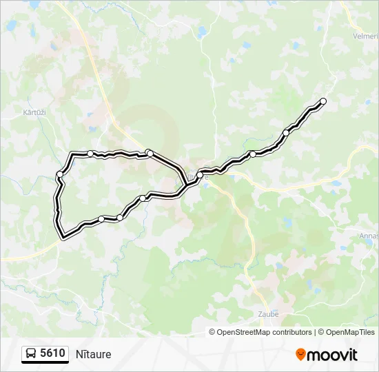 Автобус 5610: карта маршрута