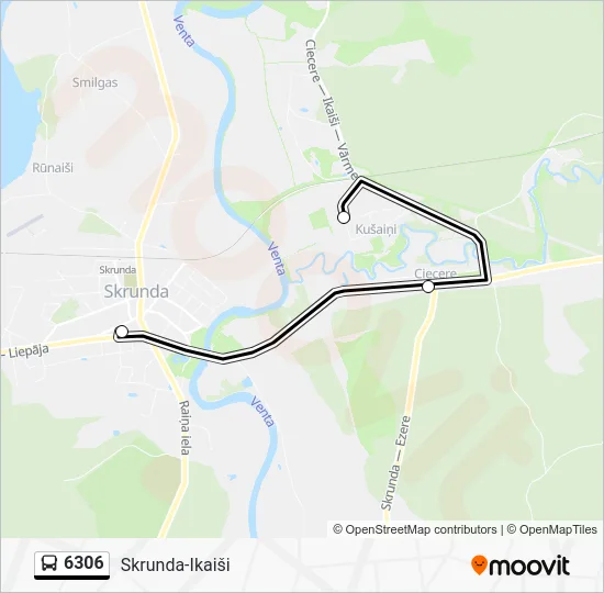 Автобус 6306: карта маршрута